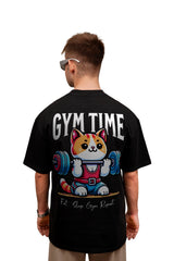 Gym Time Cat Oversize T-shirt